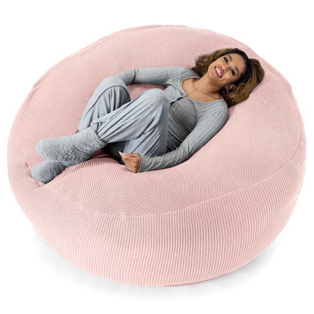 LOUNGE PUG - Puff Gigante 'Mega-Mamut' - Ellos Punto Grueso Bebé rosa