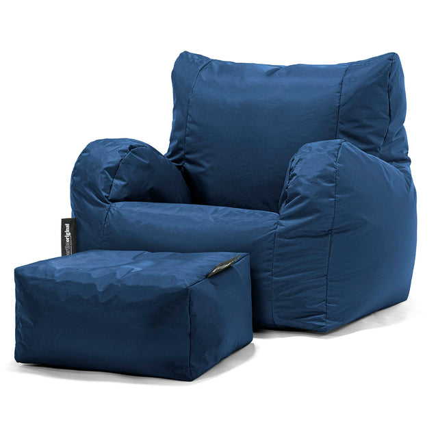 Puff Sillón, Puf - SmartCanvas™ Azul Marino 02