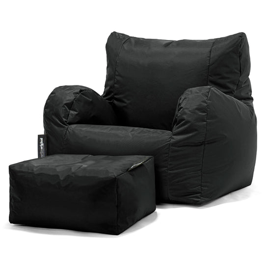 Puff Sillón, Puf - SmartCanvas™ Negro 02
