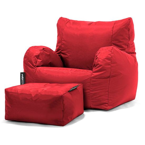 Puff Sillón, Puf - SmartCanvas™ Rojo 02