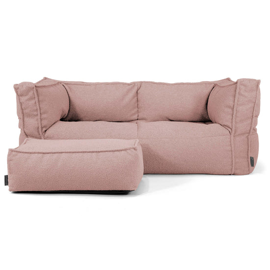 Albert Puf Sofá 2 plazas - Boucle Rosa_02