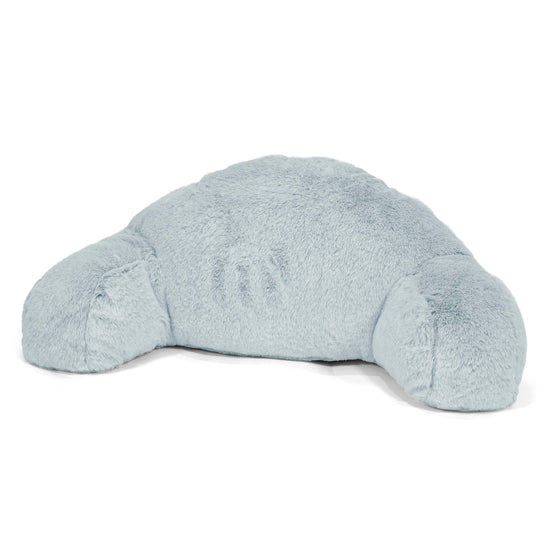 Almohada de Lectura para Niños de Alto Soporte - Piel de Conejo Sintética Azul Empolvado 01