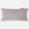 Fundas de Almohada Gigante 40 x 80cm - Pana Clásica Aluminio Plata 0