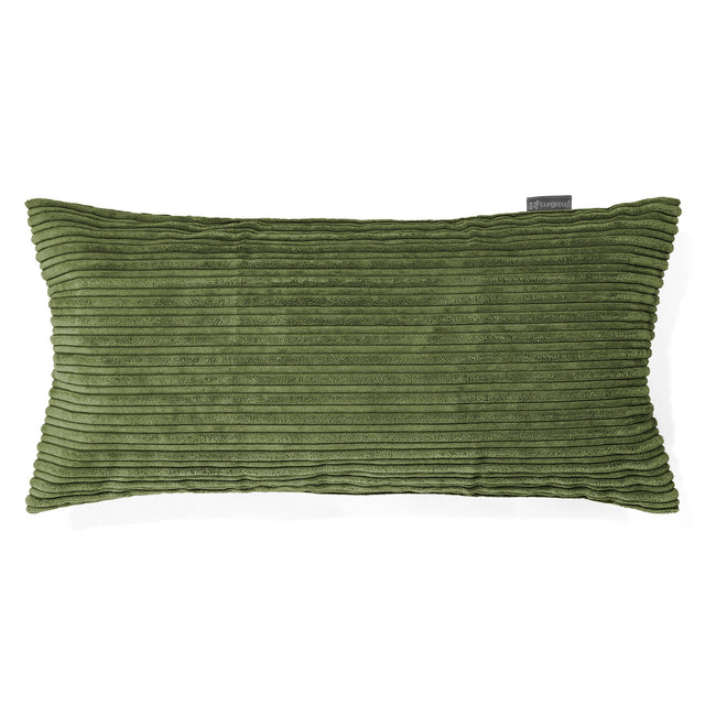 Fundas de Almohada Gigante 40 x 80cm - Pana Clásica Bosque Verde 0