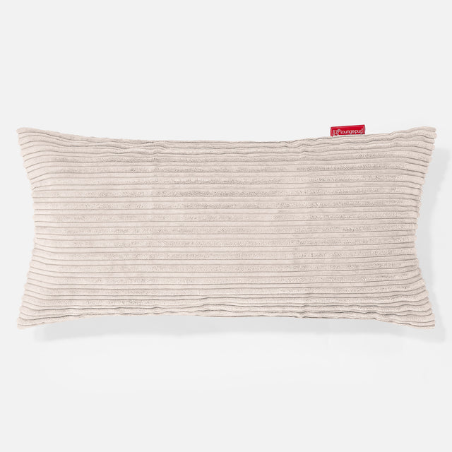 CloudSac 50 Almohada Gigante Viscoelástica 40 x 80cm - Pana Clásica Crema