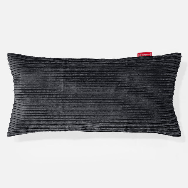CloudSac 50 Almohada Gigante Viscoelástica 40 x 80cm - Pana Clásica Negro