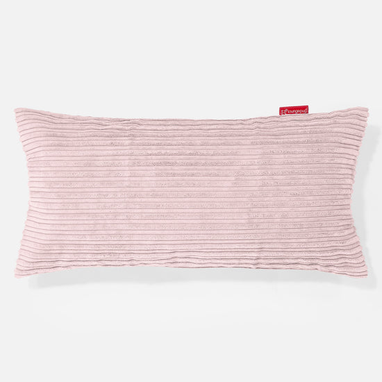 CloudSac 50 Almohada Gigante Viscoelástica 40 x 80cm - Pana Clásica Rosa Claro