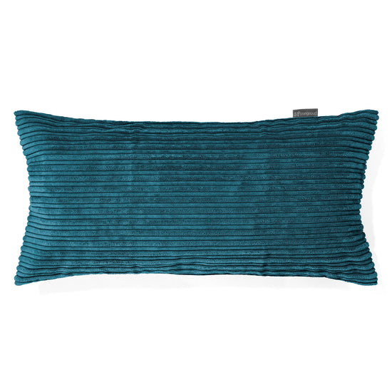 CloudSac 50 Almohada Gigante Viscoelástica 40 x 80cm - Pana Clásica Turquesa