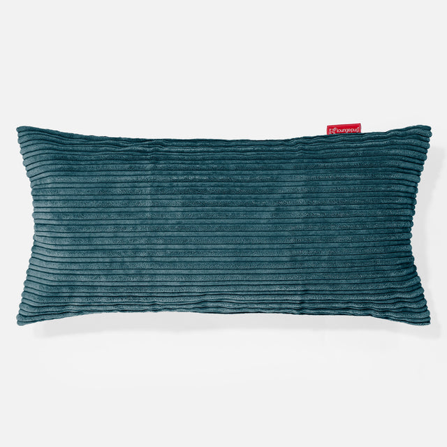CloudSac 50 Almohada Gigante Viscoelástica 40 x 80cm - Pana Clásica Turquesa