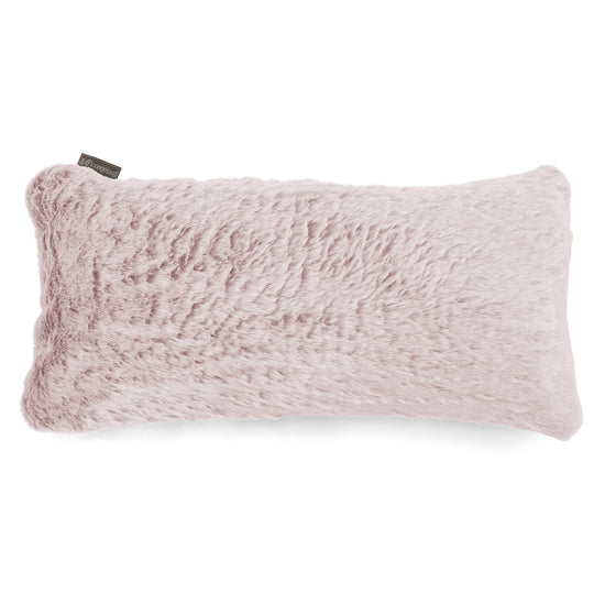 CloudSac 50 Almohada Gigante Viscoelástica 40 x 80cm - Piel de Conejo Sintética Rosa Empolvado