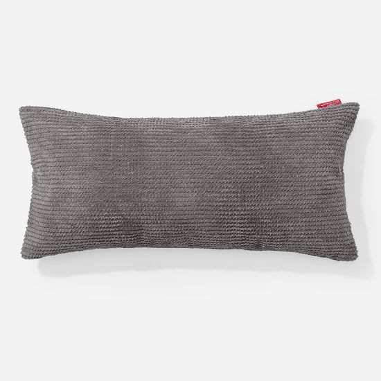CloudSac 50 Almohada Gigante Viscoelástica 40 x 80cm - Pompón Carbón Gris