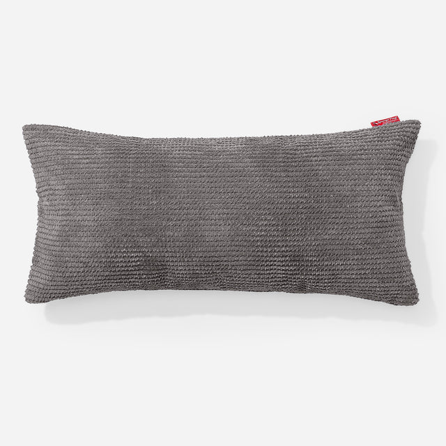 CloudSac 50 Almohada Gigante Viscoelástica 40 x 80cm - Pompón Carbón Gris