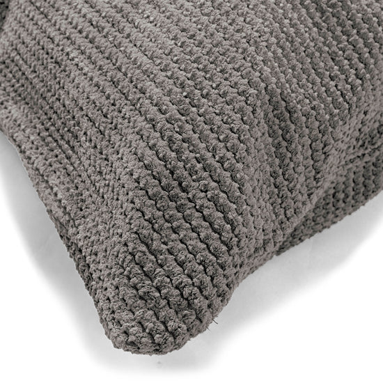 CloudSac 50 Almohada Gigante Viscoelástica 40 x 80cm - Pompón Carbón Gris