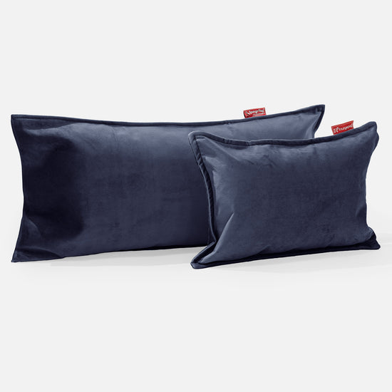 CloudSac 50 Almohada Gigante Viscoelástica 40 x 80cm - Terciopelo Azul Marino 0
