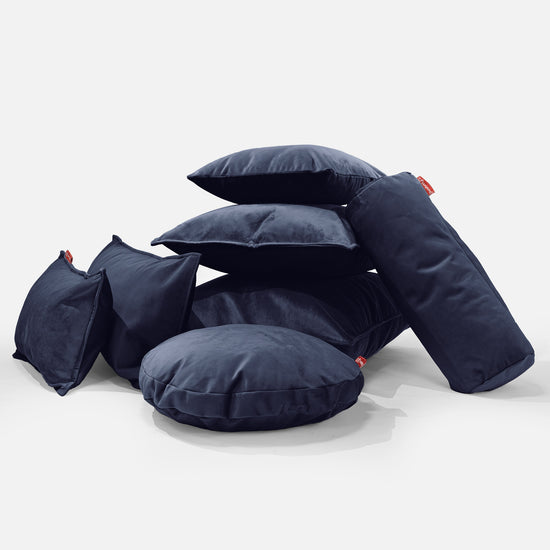 CloudSac 50 Almohada Gigante Viscoelástica 40 x 80cm - Terciopelo Azul Marino 0