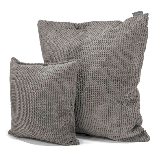 Cojín Gigante 70 x 70cm - Pompón Carbón Gris 02