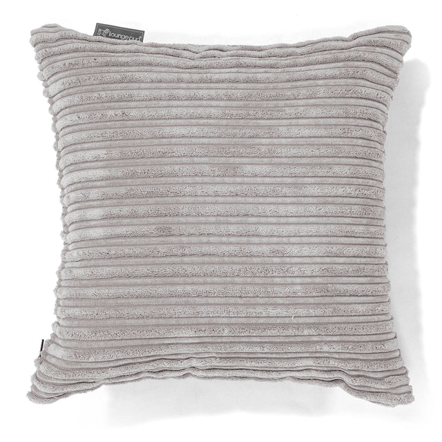 Fundas de Cojín 47 x 47cm - Pana Clásica Aluminio Plata 01