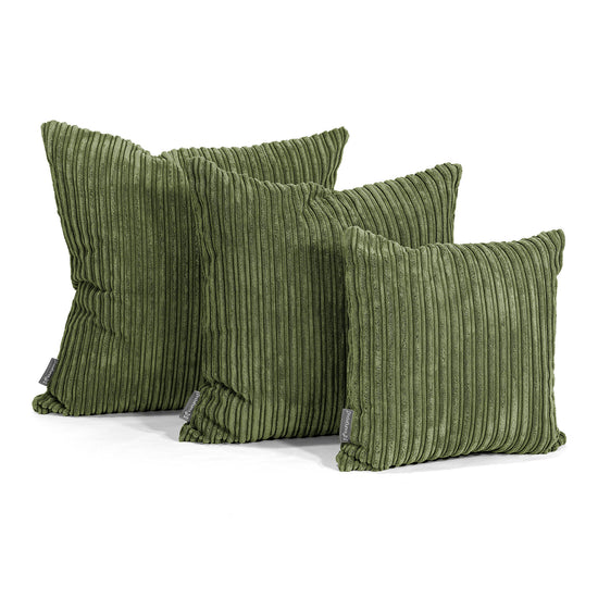 Fundas de Cojín 47 x 47cm - Pana Clásica Bosque Verde 02