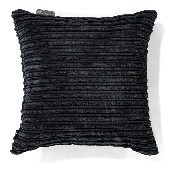 Cojín 47 x 47cm - Pana Clásica Negro 01
