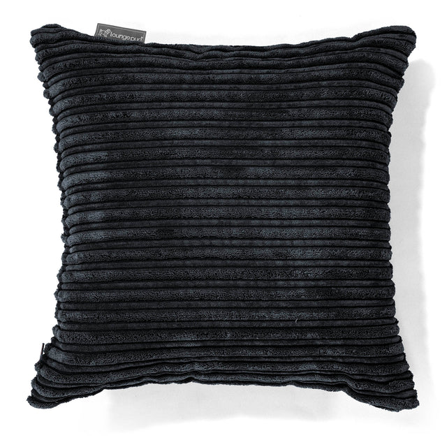 Cojín 47 x 47cm - Pana Clásica Negro 01