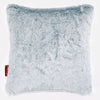 Cojín 47 x 47cm - Piel de Conejo Sintética Azul Empolvado 01