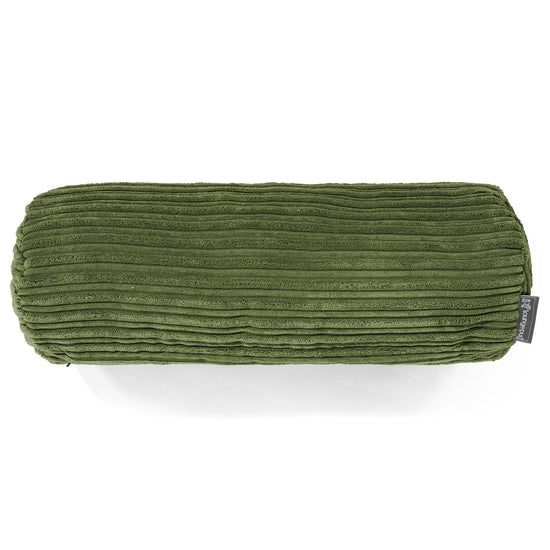 Fundas de Cojín Cilíndrico 20 x 55cm - Pana Clásica Bosque Verde 02