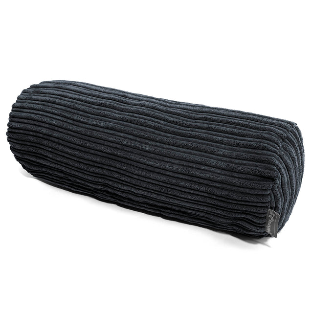 Cojín Cilíndrico 20 x 55cm - Pana Clásica Negro 01