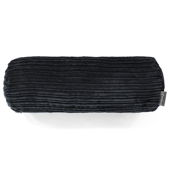 Cojín Cilíndrico 20 x 55cm - Pana Clásica Negro 02
