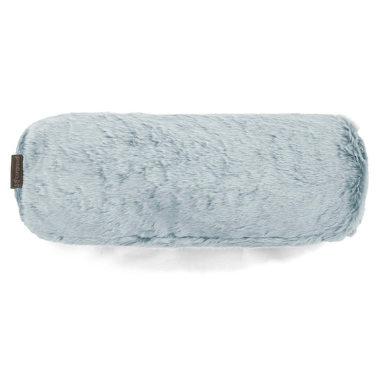 Cojín Cilíndrico 20 x 55cm - Piel de Conejo Sintética Azul Empolvado 02