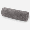 Cojín Cilíndrico 20 x 55cm - Pompón Carbón Gris 01