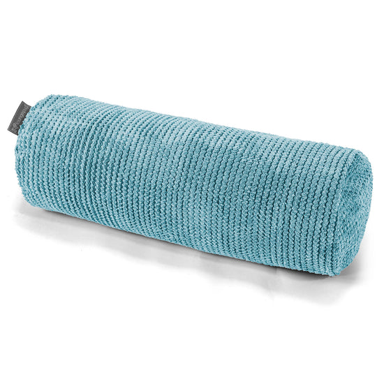 Cojín Cilíndrico 20 x 55cm - Pompón Egeo Azul 01