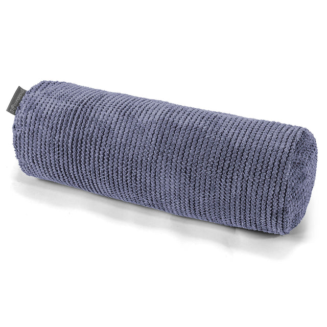 Cojín Cilíndrico 20 x 55cm - Pompón Morado 01