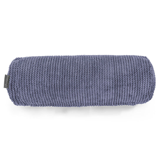 Cojín Cilíndrico 20 x 55cm - Pompón Morado 02