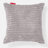 Fundas de Cojín Extra Grande 70 x 70cm - Pana Clásica Aluminio Plata 01