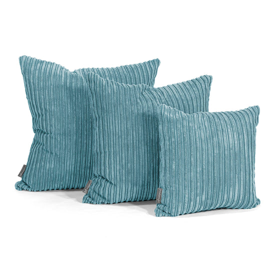 Cojín Extra Grande 70 x 70cm - Pana Clásica Egeo Azul 02