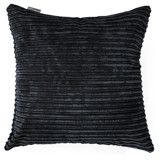 Cojín Extra Grande 70 x 70cm - Pana Clásica Negro 01