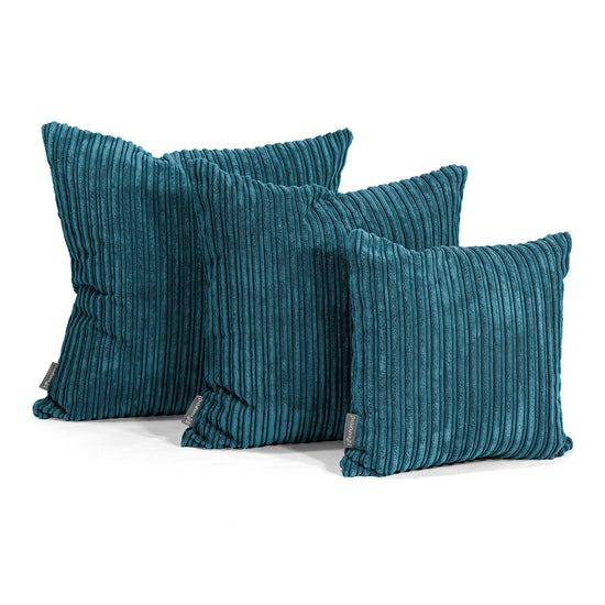 Cojín Extra Grande 70 x 70cm - Pana Clásica Turquesa 02