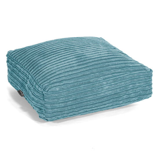 Cojín de Piso Grande - Pana Clásica Egeo Azul 01