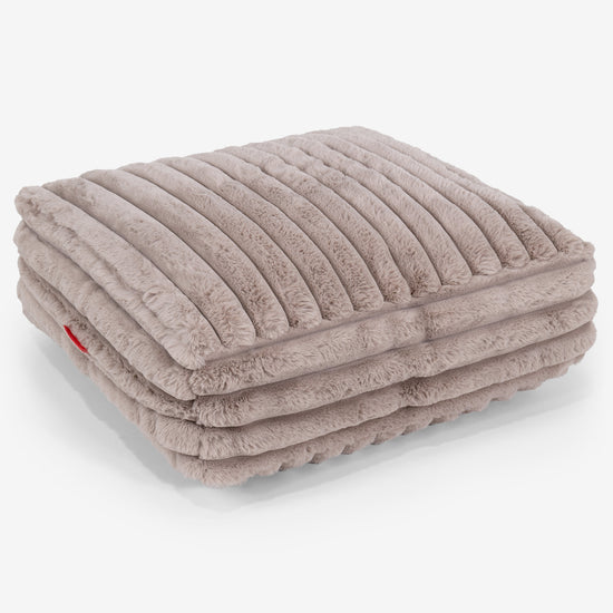 Cojín de Piso Grande - Pana de Felpa Ultra Visón 01