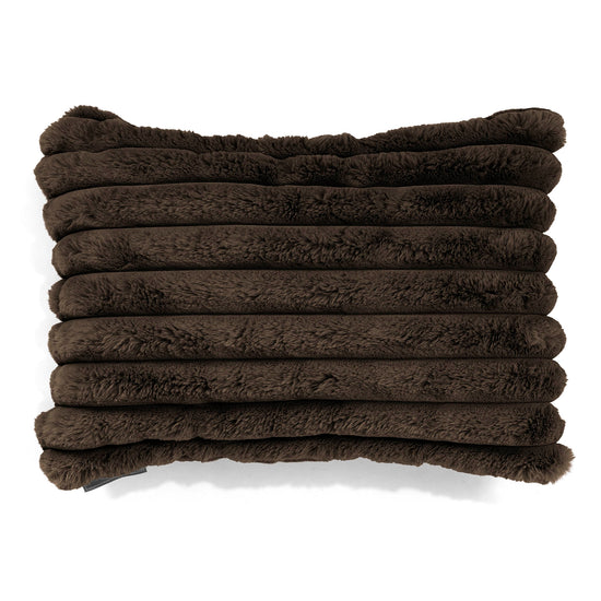 Fundas de Cojín Rectangular 35 x 50cm - Pana de Felpa Ultra Café 01