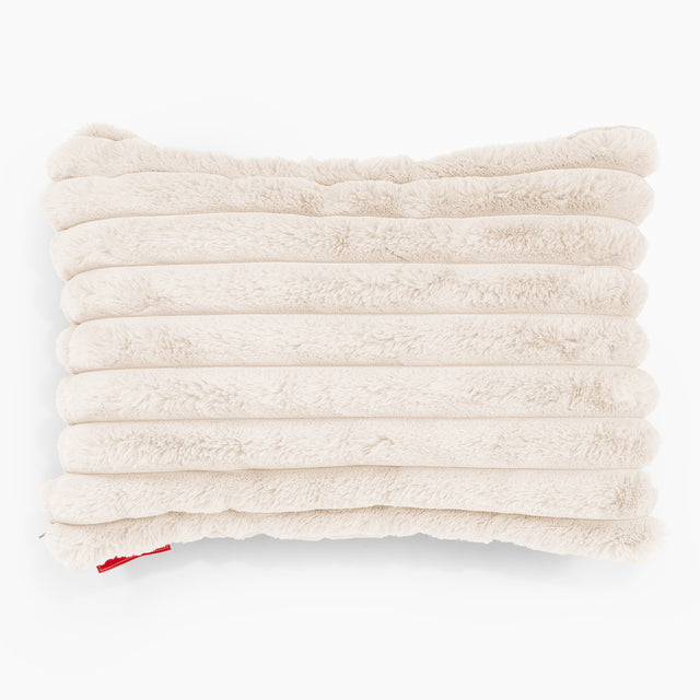 Fundas de Cojín Rectangular 35 x 50cm - Pana de Felpa Ultra Crema 01