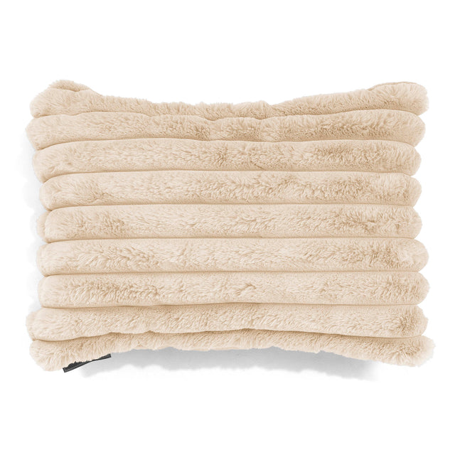 Fundas de Cojín Rectangular 35 x 50cm - Pana de Felpa Ultra Crema 01