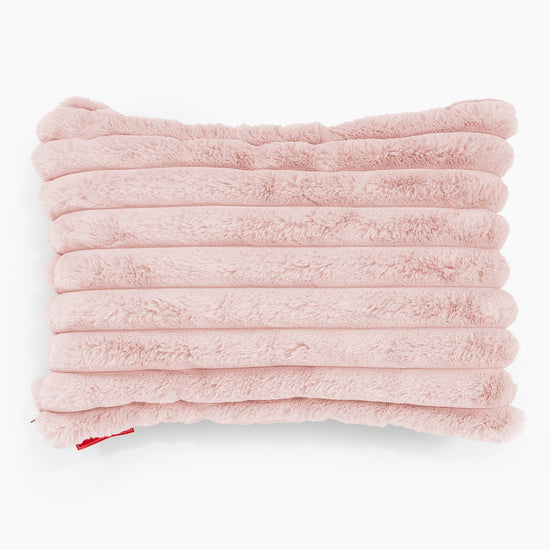 Fundas de Cojín Rectangular 35 x 50cm - Pana de Felpa Ultra Rosa Empolvado 01