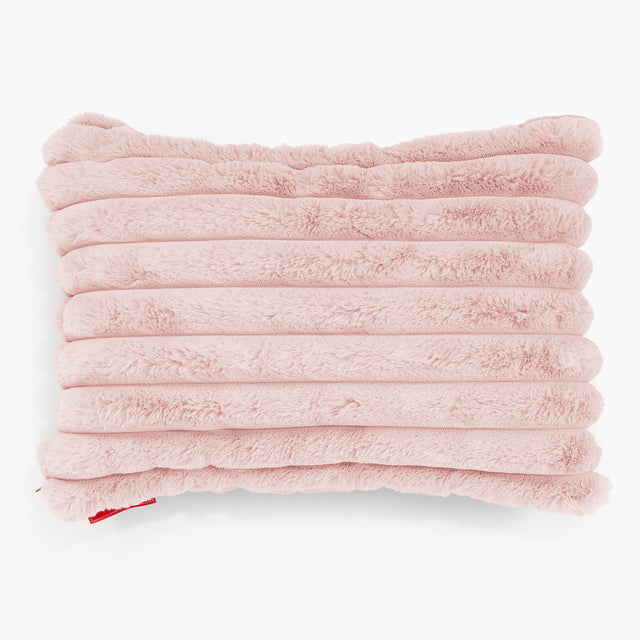 Fundas de Cojín Rectangular 35 x 50cm - Pana de Felpa Ultra Rosa Empolvado 01