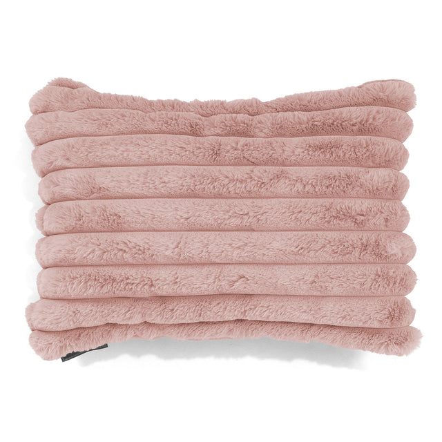 Fundas de Cojín Rectangular 35 x 50cm - Pana de Felpa Ultra Rosa Empolvado 01