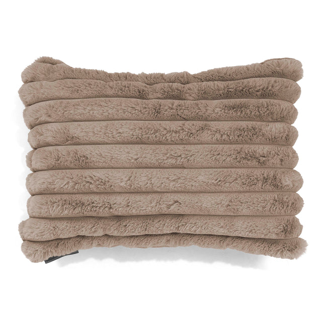 Fundas de Cojín Rectangular 35 x 50cm - Pana de Felpa Ultra Visón 01