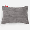 Cojín Rectangular 35 x 50cm - Pompón Carbón Gris 01