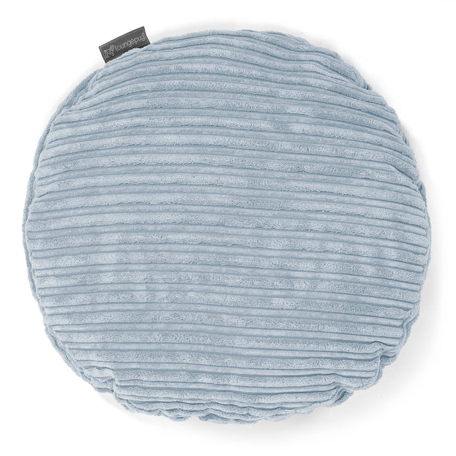 Cojín Redondo 50cm - Pana Clásica Bebé Azul 01