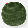 Fundas de Cojín Redondo 50cm - Pana Clásica Bosque Verde 01