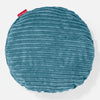 Cojín Redondo 50cm - Pana Clásica Egeo Azul 01